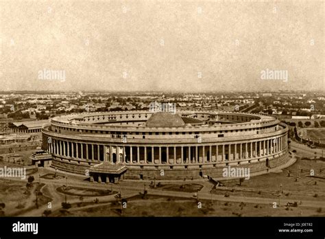 Parliament House , Parliament Of India , Sansad Bhavan , Lok Sabha , Rajya Sabha , old vintage ...