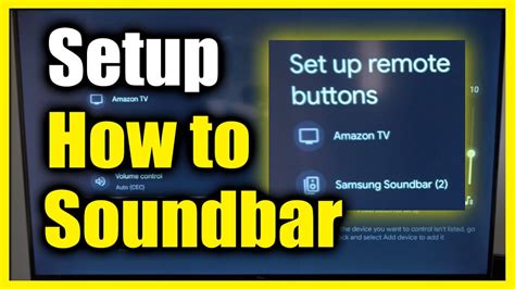 How to Setup Soundbar with Remote on Chromecast with Google TV (Fast Method) - YouTube