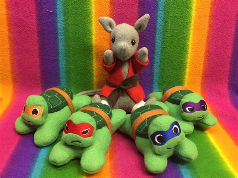 Teenage Mutant Ninja Turtles Mini Plush TMNT 4-5 Piece Set - Etsy