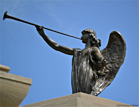 "angel with trumpet" - May 10, 2014. | Statue, Greek statue, Cemetery