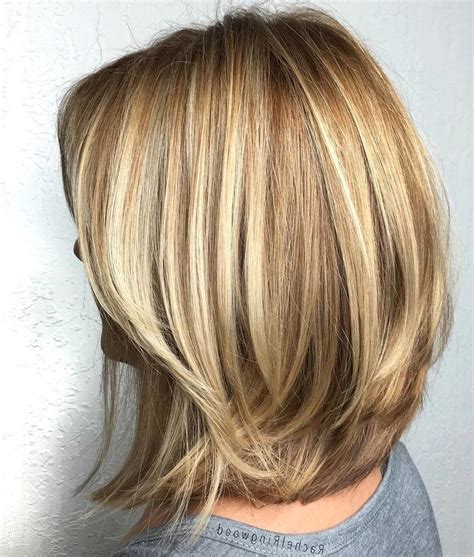 20 Inspirations Volumized Caramel Blonde Lob Hairstyles