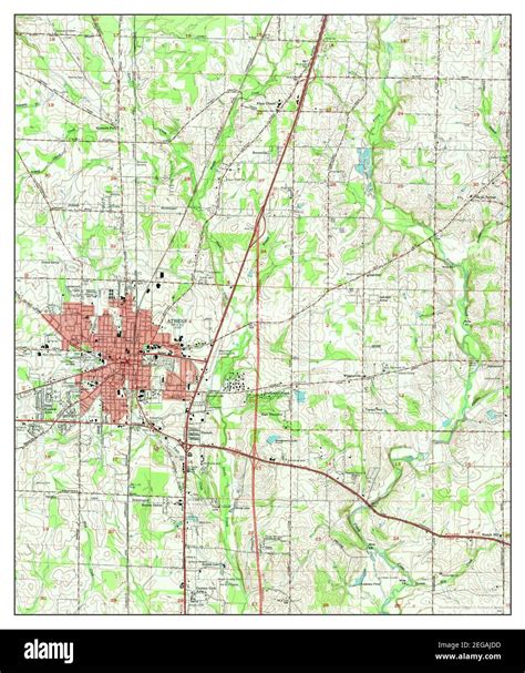 Athens, Alabama, map 1967, 1:24000, United States of America by ...