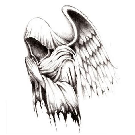 Angel Praying Tattoo Drawings