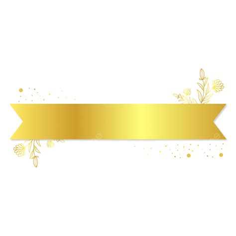 Luxury Gold Ribbon Border Frame For Text Box, Ribbon, Gold Ribbon, Luxury Gold Ribbon PNG and ...