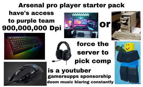 Arsenal pro player starter pack : r/roblox_arsenal