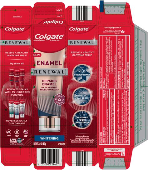 COLGATE ENAMEL RENEWAL WHITENING- potassium nitrate and sodium fluoride paste, dentifrice