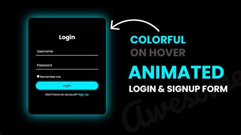 Animated Login and Registration Form in HTML CSS & Javascript | Sliding Login and Signup Form ...