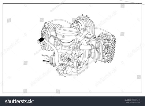 3d Illustration Combustion Engine Stock Illustration 1764376415 | Shutterstock