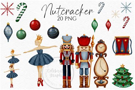 Nutcracker Clipart | Watercolour Clipart Png