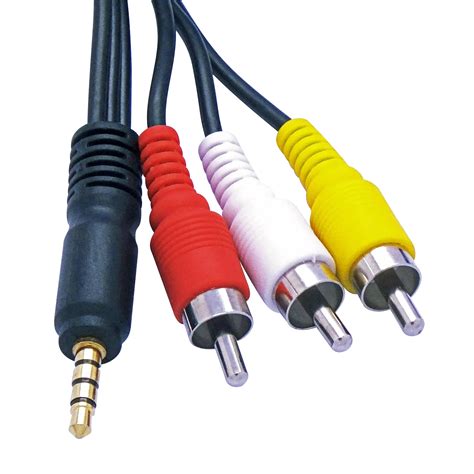 Audio / Video AV 3.5mm to 3-RCA 5ft Composite Cable for Canon Camcorde – Cybertech