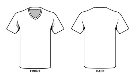 Blank V Neck T Shirt Template - Professional Templates | Shirt template, V neck t shirt, T shirt