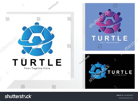 Sea Turtle Logo Design Protected Amphibian Stock Vector (Royalty Free) 2206439931 | Shutterstock