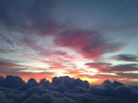 Sunset Aerial Photography Of Clouds Sky Image Free Photo