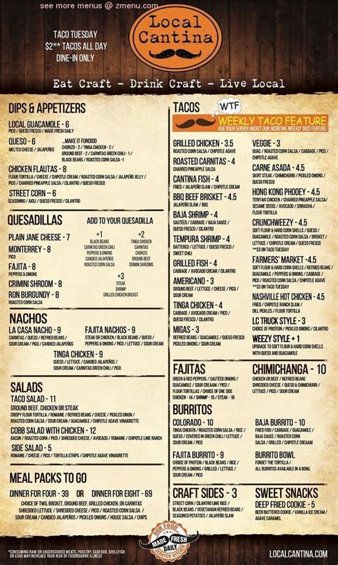 Online Menu of Local Cantina - Gahanna Restaurant, Gahanna, Ohio, 43230 - Zmenu