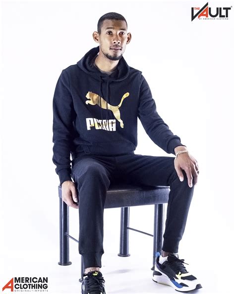 PUMA LOGO HOODIE BLACK AND GOLD – Men's Clothing Store