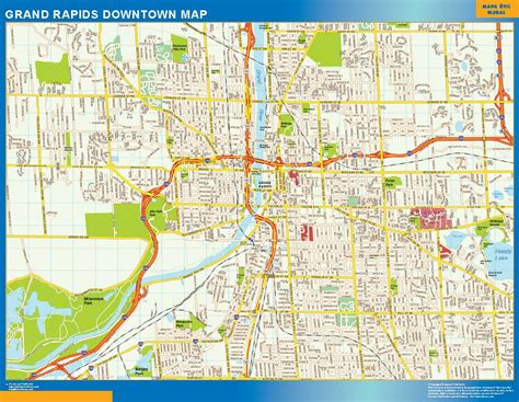 Mapa de Grand Rapids | Mapas México y Latinoamerica