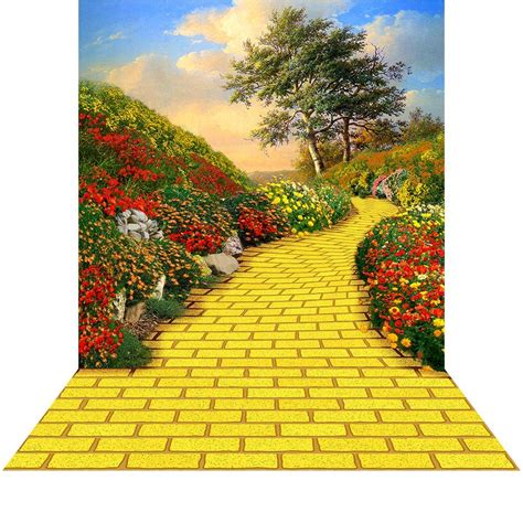 Road Runner Yellow Brick Road Runner And Emerald Castle Backdrop Party ...