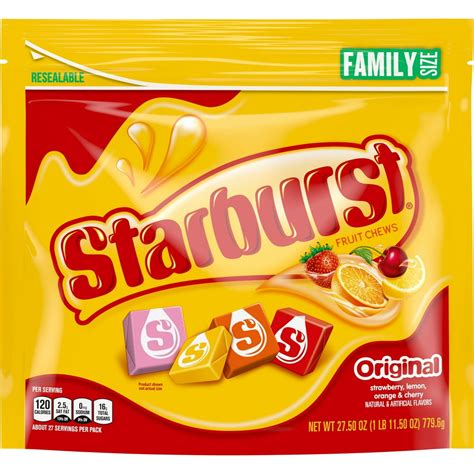 Starburst Original Chewy Candy Family Size, 27.5 oz - Walmart.com - Walmart.com