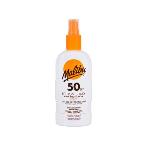 Malibu FP50 Spray Lotion Sunscreen 200ml - Tanning & Sun Protection - Toiletries, Health ...