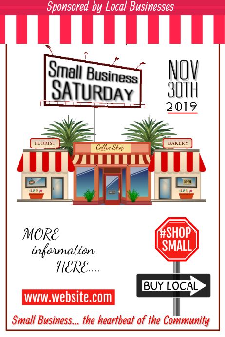 Small Business Saturday Poster Template | PosterMyWall