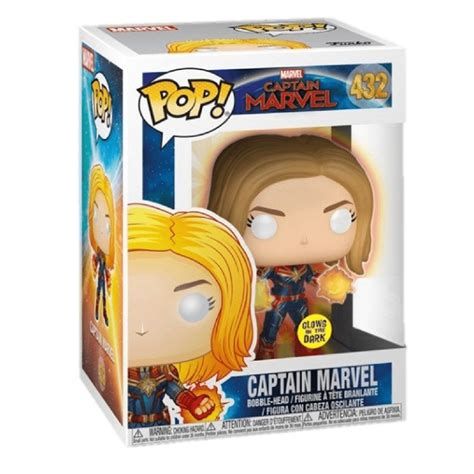 Funko Pop Captain Marvel Glow In The Dark #432 Vinyl Figure | Lemony Gem Toys Online