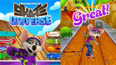 Chuck E Cheese's - Skate Universe | Free Game App for Kids - YouTube