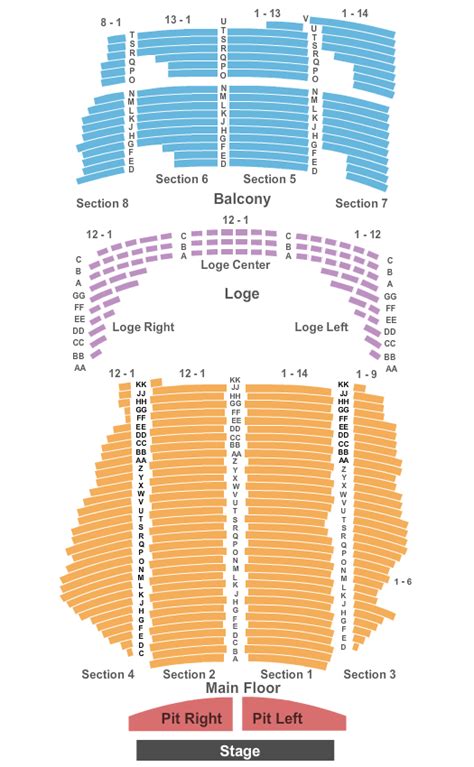 State Theatre Seating Chart - Minneapolis