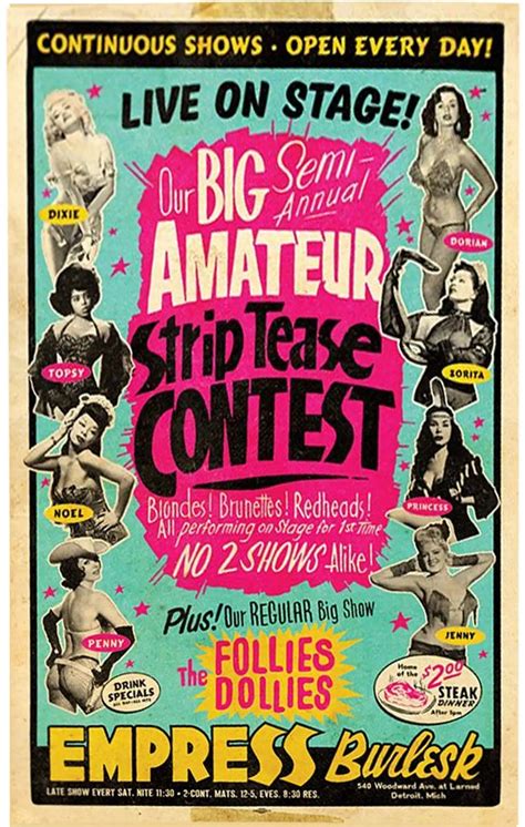 Strip Tease Contest Print – Dark Rain Design