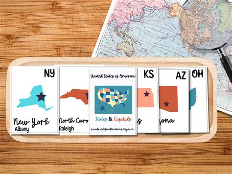 U.S States and Capitals, States and Capitals Flashcards, Map of USA ...