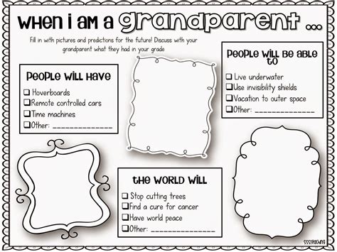 Grandparent's Day in Upper Elementary! | Grandparents day crafts, Grandparents day activities ...