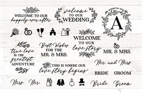 Wedding Svg Files for Cricut, Wedding Svg Bundle, Wedding Svg Signs, Wedding Svg Cricut, Wedding ...