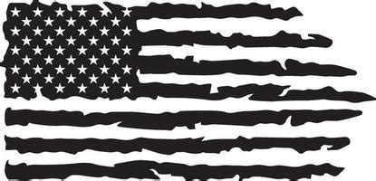 Grunge American Flag Vector