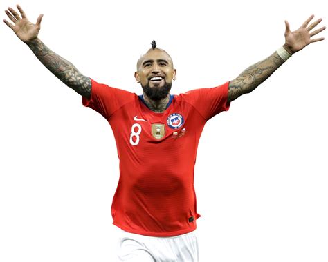 Arturo Vidal Chile football render - FootyRenders