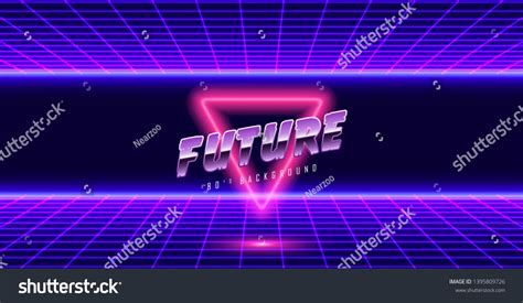 Background Illustration 80s Style Synthwave Retrowave Stock Vector ...