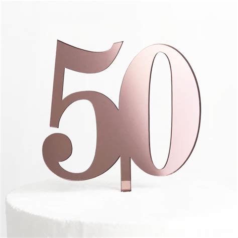 Classic Number 50 Cake Topper - SANDRA DILLON DESIGN