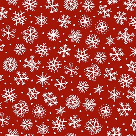 Red Snowflakes Background