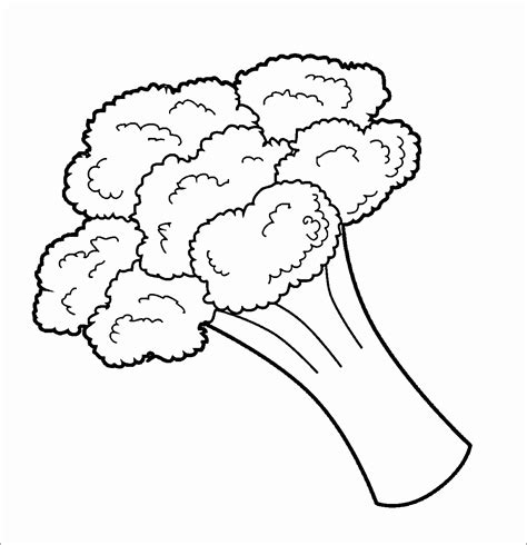 Broccoli Coloring Pages - ColoringBay