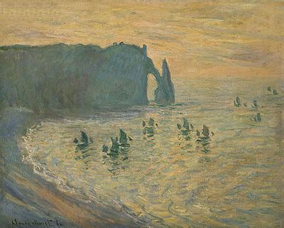 The Rocks, Etretat | Claude Monet | Painting Reproduction 2377 | TOPofART