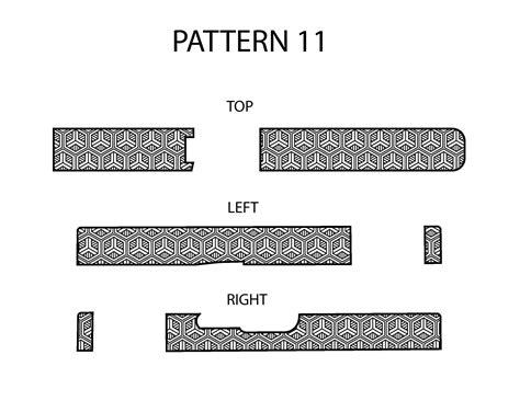 Laser Engraving Template for Glock 19 Slide Pattern 11 Top Left Right - Etsy