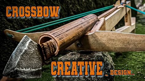 DIY slingshot _ How to make bamboo CROSSBOW design - YouTube