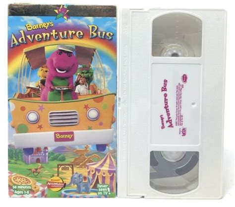 Barney Barneys Adventure Bus Vhs 1997 In 2021 Adventure Vhs Barney ...