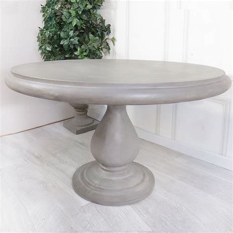 Round Concrete Dining Table