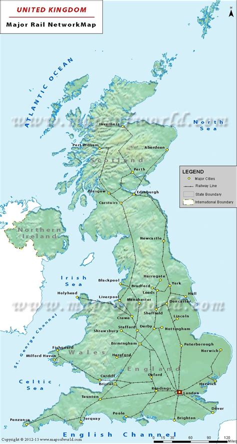 UK Rail Map | UK Rail Track Map | Uk rail, Train map, Map of britain