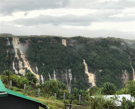 Seven Sisters Falls Cherrapunji | Nohsngithiang falls | Mawsmai falls