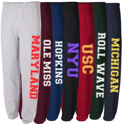 Custom College Sweatpants College Apparel College Gear | Etsy