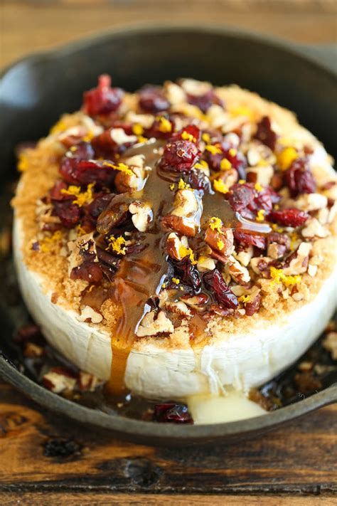 Cranberry Pecan Baked Brie - Damn Delicious