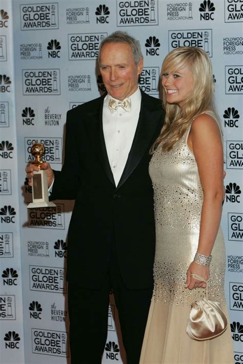 Clint Eastwood with his daughter Kathryn at the Golden Globe Awards ...