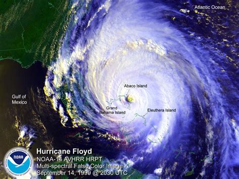 Hurricane Floyd-satellite image | NCpedia