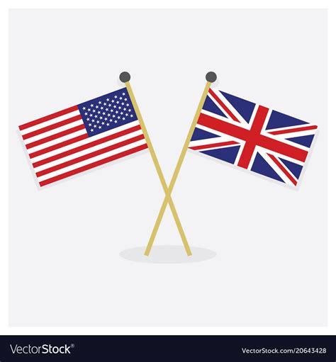 British And Us Flags Together - About Flag Collections