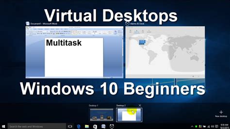 Windows 10 Virtual Desktop & How to use Windows 10 for Beginners ...